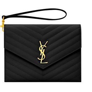 Monogram Saint Laurent Matelassé Clutch Pouch